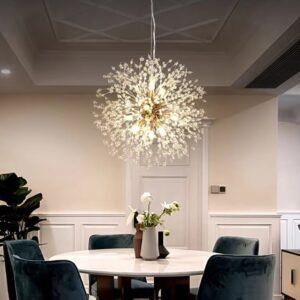 Elegante Kristallen Hanglamp - Stijlvolle Verlichting voor Woonkamer en Eetkamer