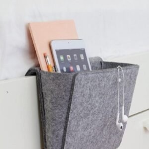 Finnacle - Vilten Opbergzak voor Bed & Bank - Nachtkastje voor Ipad & Tijdschriften- slaapkamer accessoire