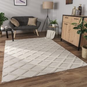 Paco Home Vloerkleed Woonkamer Laagpolig Boho Patroon Scandinavisch 3D Modern 80x150 cm