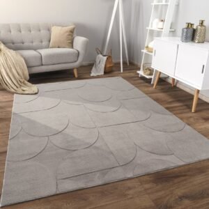 Paco Home Vloerkleed Woonkamer Laagpolig Patroon Scandinavisch Boho Patroon Geometrisch 120x160 cm