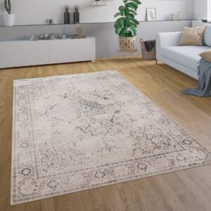 Paco Home Vloerkleed Woonkamer Laagpolig Vintage Oosters Patroon Modern Patroon Randen 160x220 cm