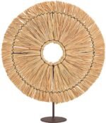 Raam - Raamdecoratie - Zon - Raamdecoratie Zon, gemaakt van raffia