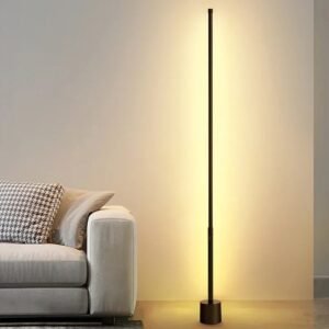 Verticale vloerlamp - LED Lampen - Woonkamer Verlichting - Zwart - 140CM