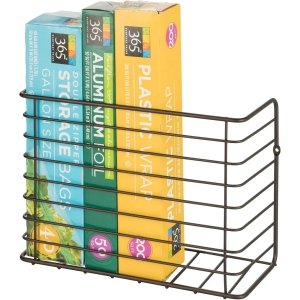 Keukenophangmand - Roestbestendige keukenopbergmand - Praktische metalen keukenaccessoires - Bronskleur