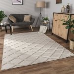 Paco Home Vloerkleed Woonkamer Laagpolig Boho Patroon Scandinavisch 3D Modern 80x150 cm